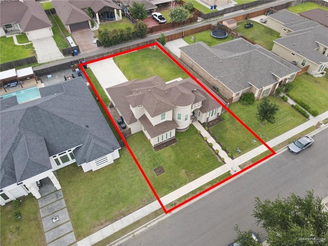 3120 La Puerta Ave, Edinburg, TX 78541 - aerial view of residential area with property boundaries highlighted