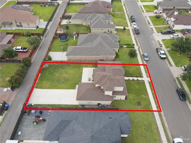 3120 La Puerta Ave, Edinburg, TX 78541 - aerial view of residential area with property boundaries highlighted