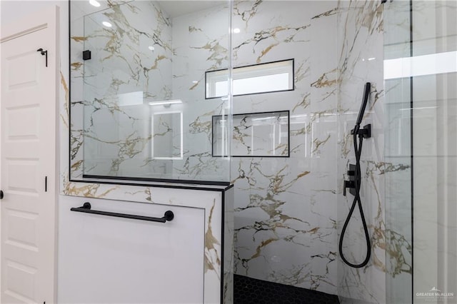 2630 Marky St, Harlingen, TX 78552 - bathroom with a marble finish shower