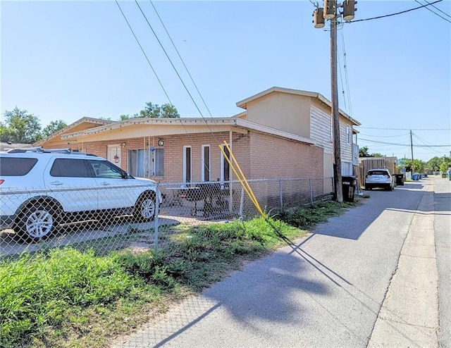 view of side of property