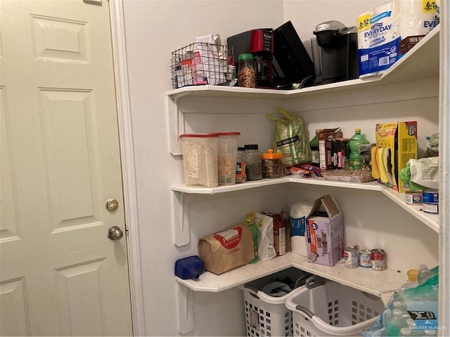 view of pantry