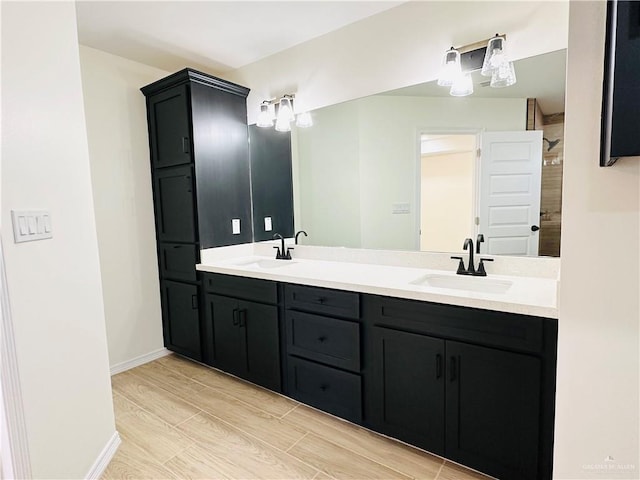 bathroom with vanity