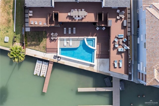 5705 Laguna Cir S, South Padre Island, TX 78597 - drone / aerial view
