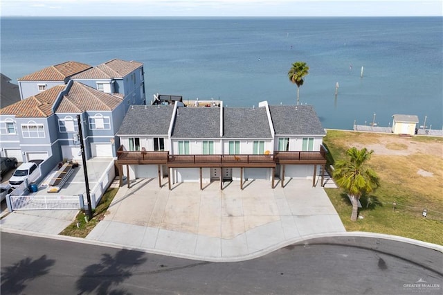 5705 Laguna Cir S, South Padre Island, TX 78597 - bird's eye view featuring a water view