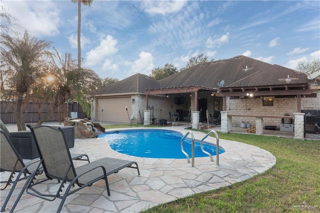 view of pool with a patio area