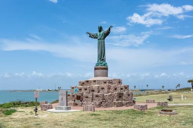 111A E Oleander St, South Padre Island, TX 78597 - surrounding community with a water view and a yard