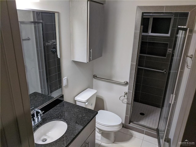 4012 Whitewing Ave, Edinburg, TX 78539 - bathroom featuring vanity, a shower stall, and toilet