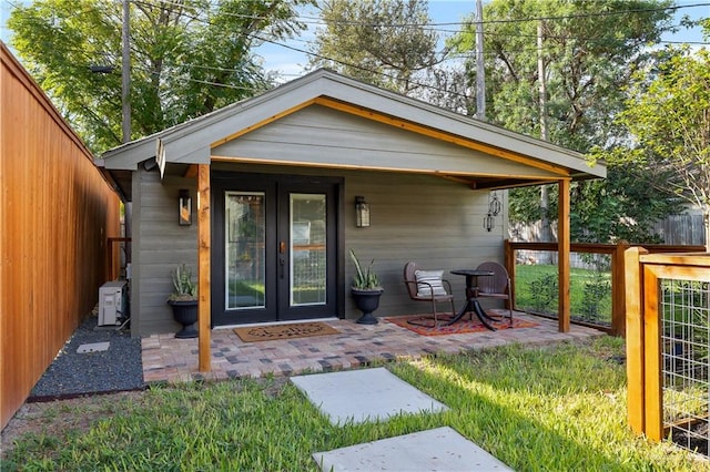 exterior space with a patio area