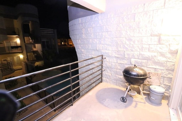 balcony with grilling area