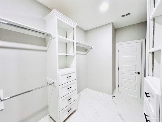 bathroom with vanity and walk in shower