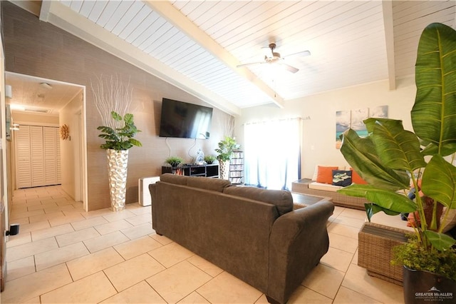 6608 Padre Blvd, South Padre Island, TX 78597 - living area with a ceiling fan and light tile patterned flooring