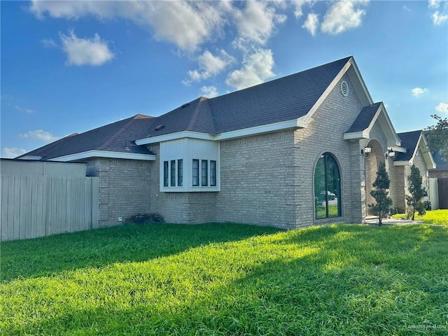 1806 E Flora Ave, Hidalgo, TX 78557 - view of side of property with brick siding