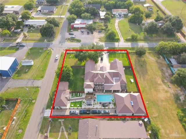 1320 S Cesar Chavez Rd, Edinburg, TX 78542 - aerial overview of property's location featuring property boundaries highlighted
