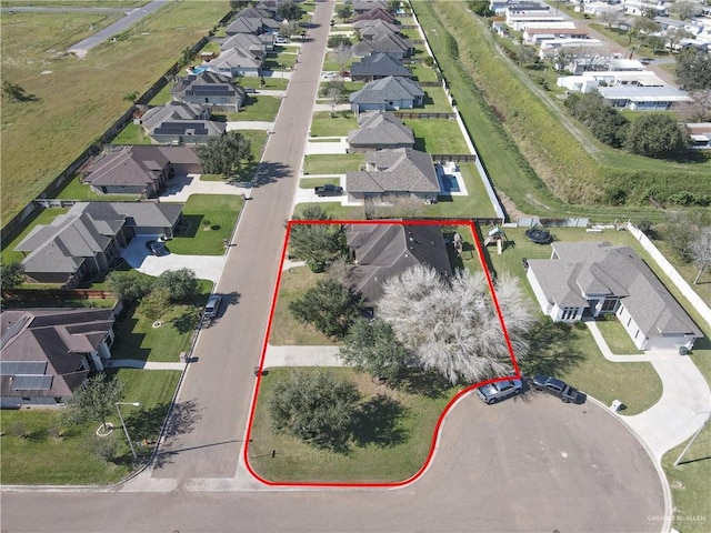 drone / aerial view featuring a residential view