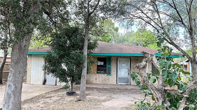 view of front of home