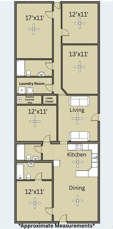 117 N Jo Beth St, Alton, TX 78573 - property floor plan