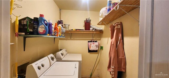 117 N Jo Beth St, Alton, TX 78573 - laundry area featuring separate washer and dryer