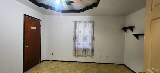 117 N Jo Beth St, Alton, TX 78573 - spare room with ceiling fan and baseboards