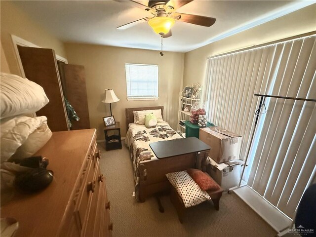 4800 E Mile 6th Rd, Mcallen, TX 78504 - carpeted bedroom with ceiling fan