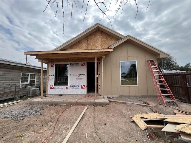 view of property in mid-construction