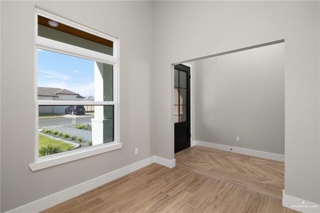 3404 Saint Honore Dr, Mcallen, TX 78504 - empty room with baseboards and parquet floors