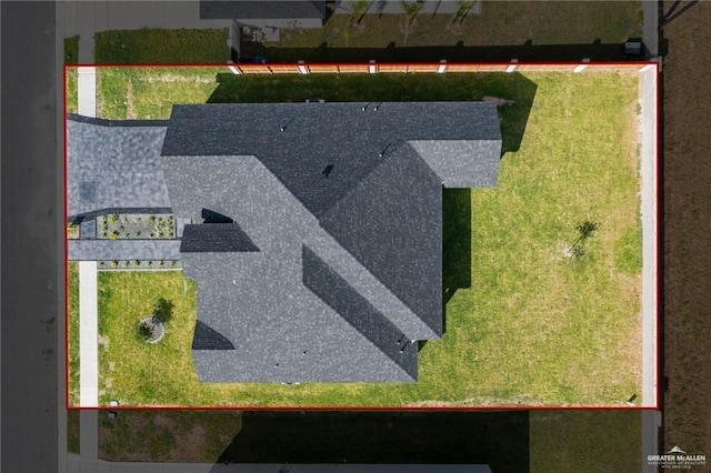 3404 Saint Honore Dr, Mcallen, TX 78504 - view from above of property with property boundaries highlighted