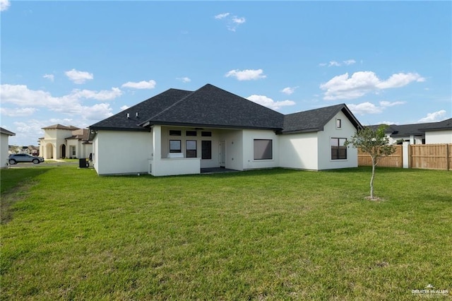 3404 Saint Honore Dr, Mcallen, TX 78504 - back of house featuring stucco siding and roof with shingles