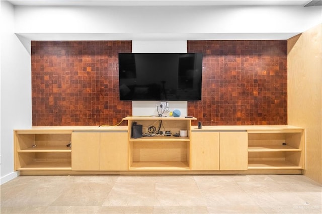 6706 N 11th Ln, Mcallen, TX 78504 - unfurnished living room with light tile patterned flooring