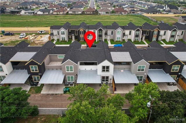 5516 N Crown Pt, Pharr, TX 78577 - aerial perspective of suburban area