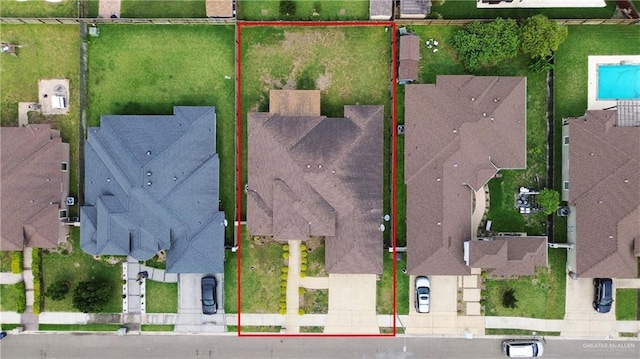5013 Nevis Dr, Edinburg, TX 78539 - aerial view of residential area with property parcel outlined