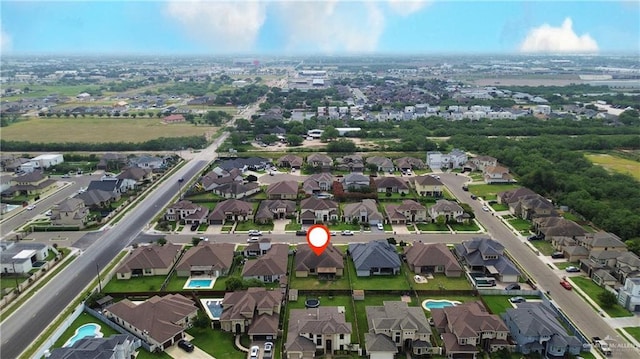 5013 Nevis Dr, Edinburg, TX 78539 - aerial view of property and surrounding area featuring nearby suburban area