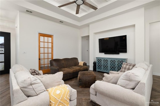 3524 Inez St, Edinburg, TX 78539 - living room with a ceiling fan and a high ceiling