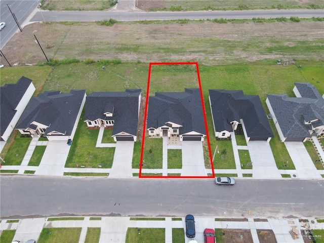 1007 Broken Arrow Dr, Alamo, TX 78516 - bird's eye view featuring a residential view