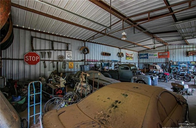 2209 Benito A Ramirez Rd, Edinburg, TX 78542 - garage with metal wall