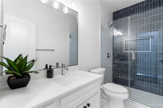7423 Converse Lk, Brownsville, TX 78520 - full bath featuring toilet, vanity, and a shower stall