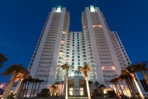 view of property at night