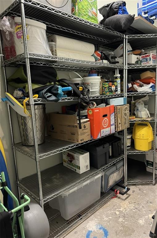view of storage room