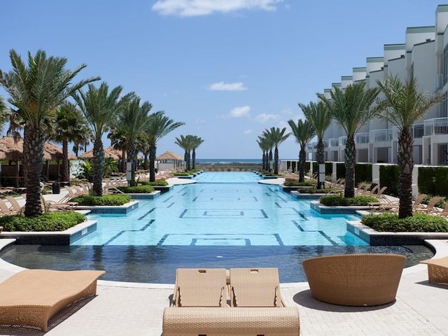view of pool