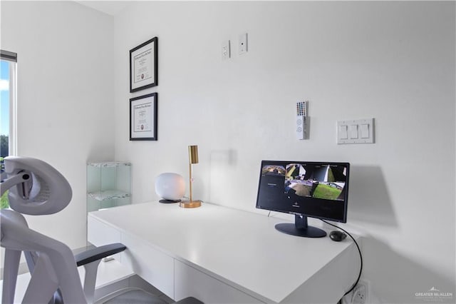 view of office space