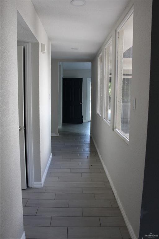 hall featuring hardwood / wood-style floors