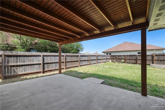 17231 Mandarin Ave, Harlingen, TX 78552 - view of yard featuring a fenced backyard and a patio