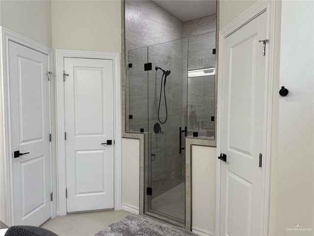 3108 E Kennedy Ave, Alton, TX 78573 - full bath with a shower stall and tile patterned flooring