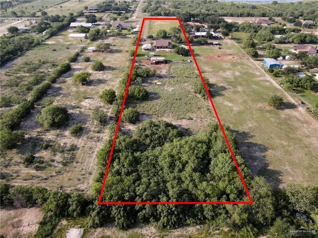 5213 Mile 8 1/2 Rd, Edinburg, TX 78541 - overview of rural landscape featuring property boundaries highlighted