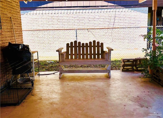 view of patio / terrace with fence