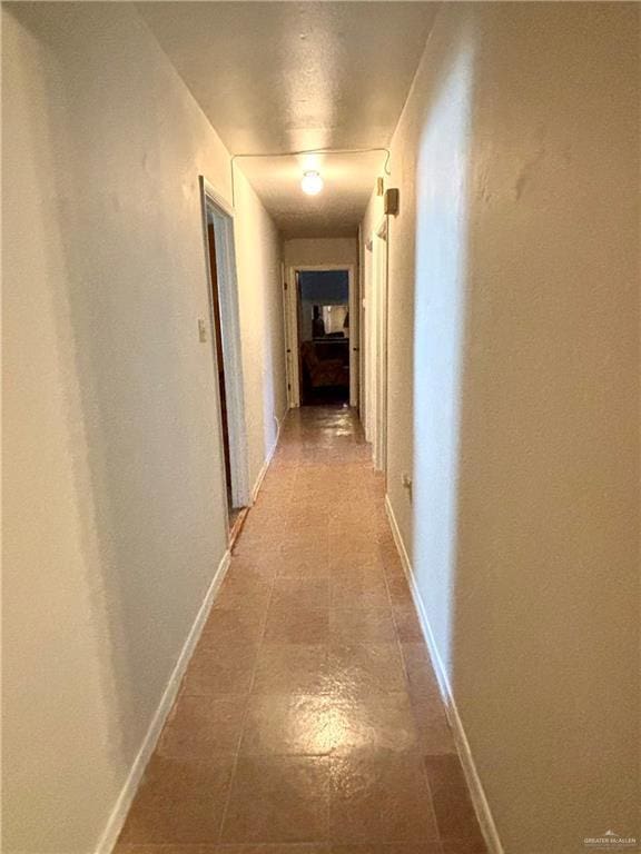 corridor with baseboards