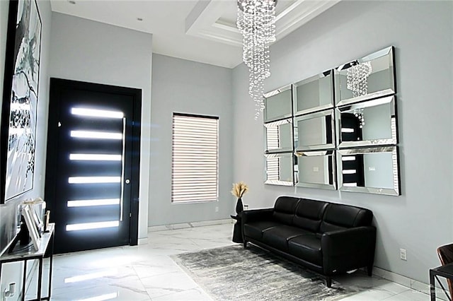 2209 David Ave, San Juan, TX 78589 - interior space featuring marble finish floor and baseboards