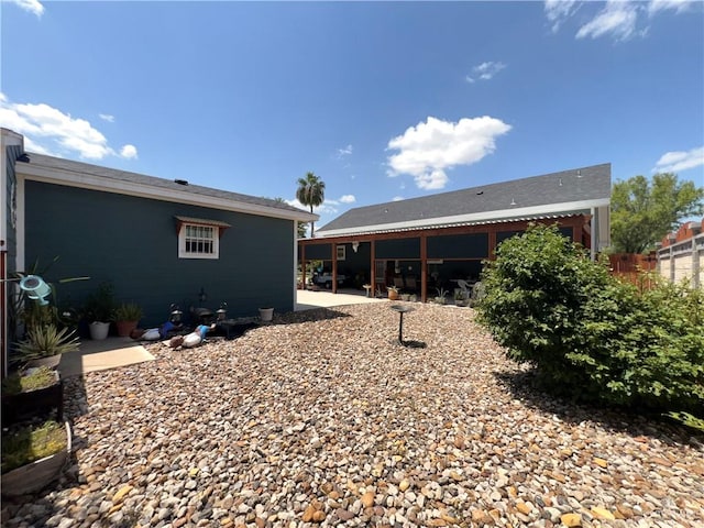 rear view of property with a patio