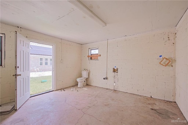 2723 Paseo Encantado St, Mission, TX 78572 - unfurnished room featuring unfinished concrete flooring and concrete block wall