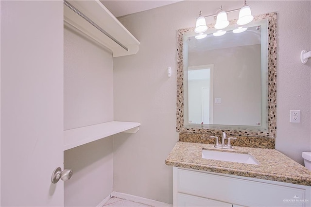 bathroom with vanity