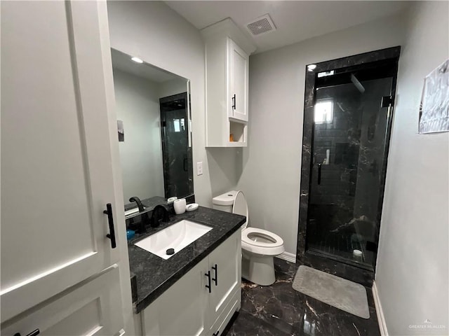 1213 Emma Elizabeth St, Weslaco, TX 78599 - full bath featuring marble finish flooring, vanity, and a stall shower